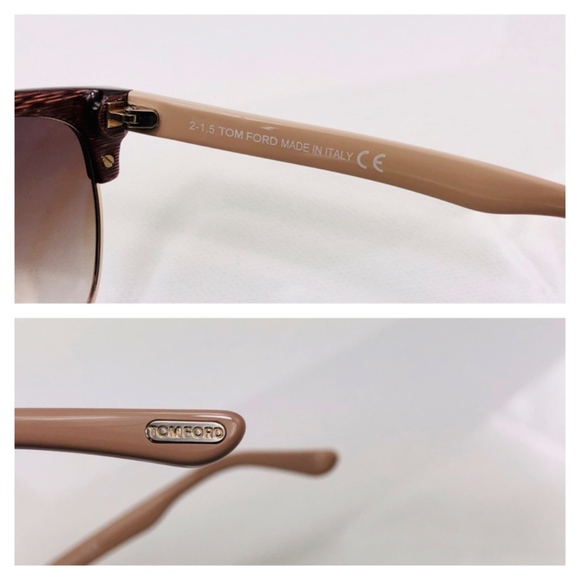 New TOM FORD Fany Brown Cat Eye Sunglasses - Picture 7 of 16